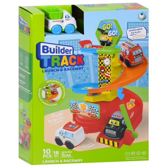 Дитячий ігровий гараж-автотрек 099-1(White) машинка 7,5 см, 10 деталей