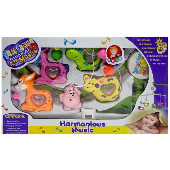 Музичний мобіль на ліжечко "Harmonious music" M 1245-32A U/R, з заводним механізмом