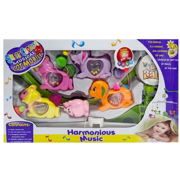 Музыкальный мобиль на кроватку "Harmonious music" M 1245-32B U/R, заводная