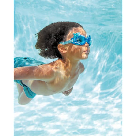 Очки для плавания 55610(Shark) синий, OSFM