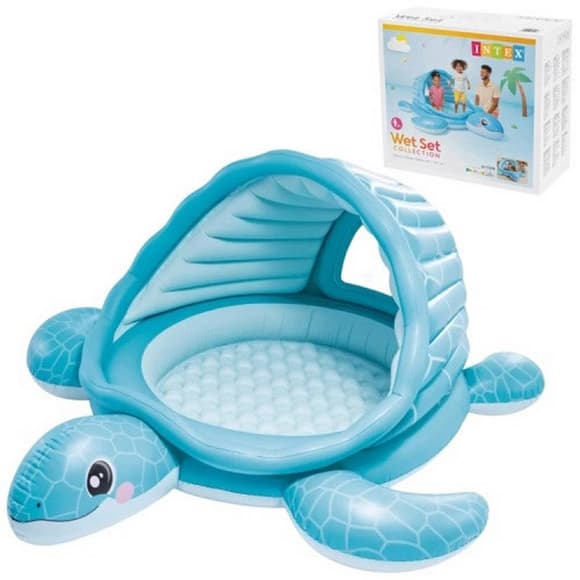 Детский надувной бассейн "Черепаха" 48677 размер 218х206х97см