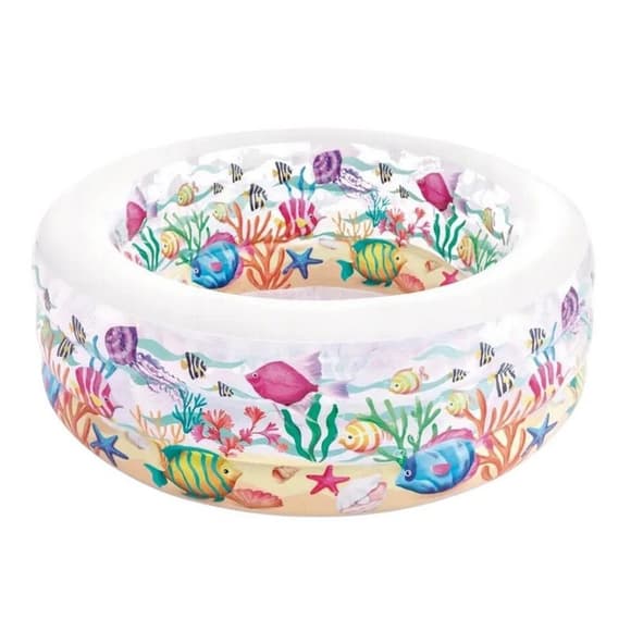 Дитячий надувний басейн "Акваріум" 58480-3 розмір 152х56 см