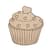 Фигурка для росписи и декорирования "Капкейк" DF7-9-1 МДФ