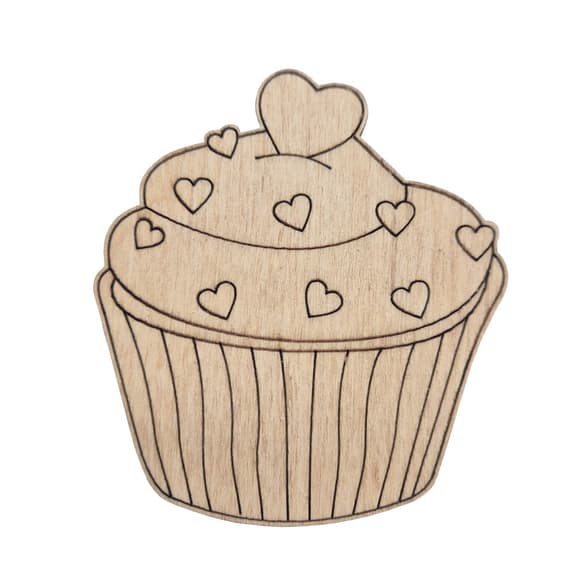Фигурка для росписи и декорирования "Капкейк" DF7-9-1 МДФ