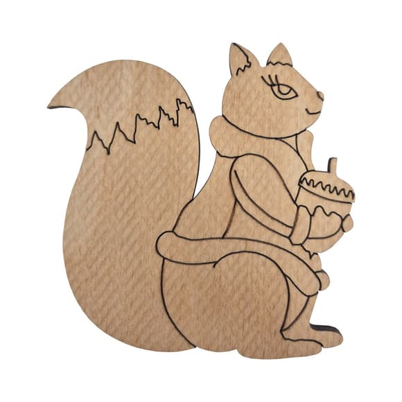 Фігурка для розпису та декорування "Білочка" DF10-12-2 дерево