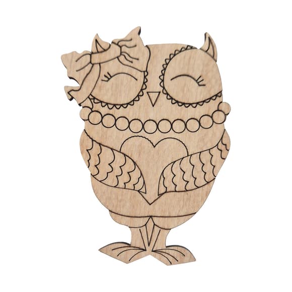 Фигурка для росписи и декорирования "Совушка маленькая" DFOWL-10, 10 см