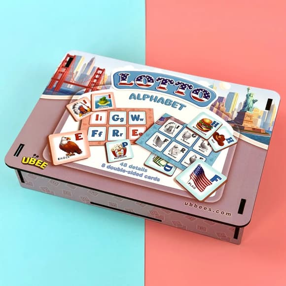 Детское лото "Американский алфавит" PSD291