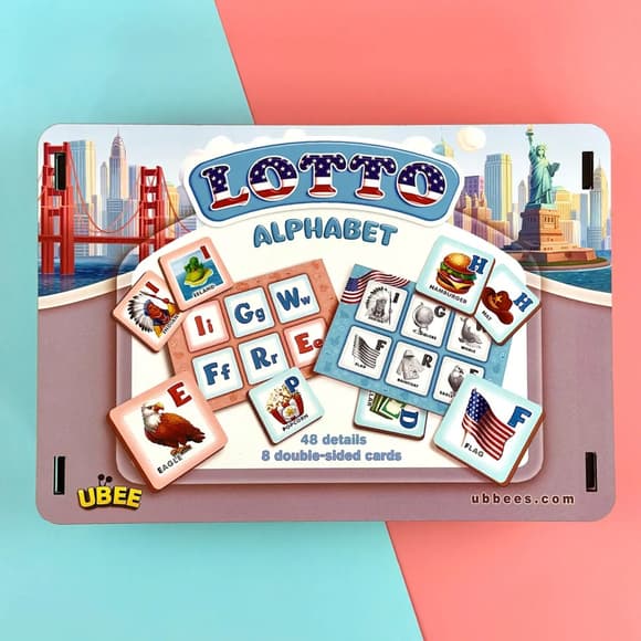 Детское лото "Американский алфавит" PSD291
