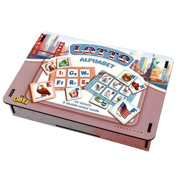 Детское лото "Американский алфавит" PSD291