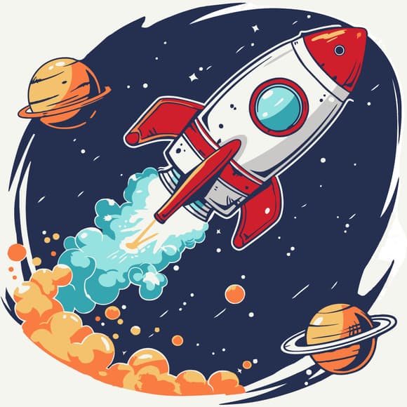 Картина по номерам "Вперед к звездам" 16514-AC 30х30 см