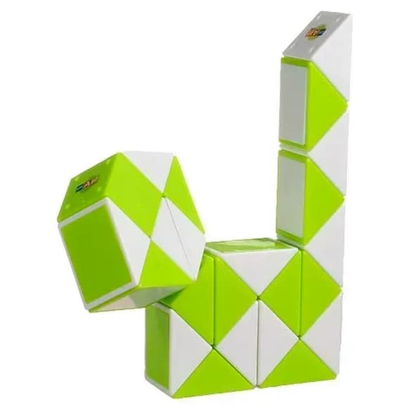 Пластикова головоломка Змійка Рубіка GREEN SCT404 зелена