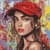 Алмазная мозаика "Современная Красная шапочка" AMO8311, 40х40 см