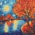 Алмазна мозаїка "Осіння ніч" AMO8333, 40х40 см