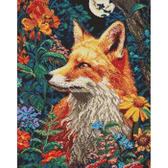 Алмазна мозаїка "Загадковий ліс під рудими лапками" AMO20255, 40х50 см