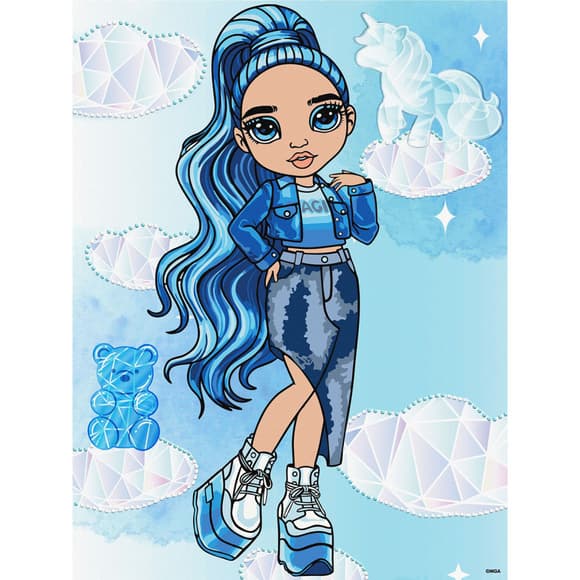 Картина за номерами зі стразами "Rainbow High. Skyler" KHO1337, 30х40 см