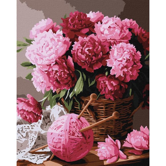 Картина по номерам "Тайны лепестков" KHO3303, 40х50 см