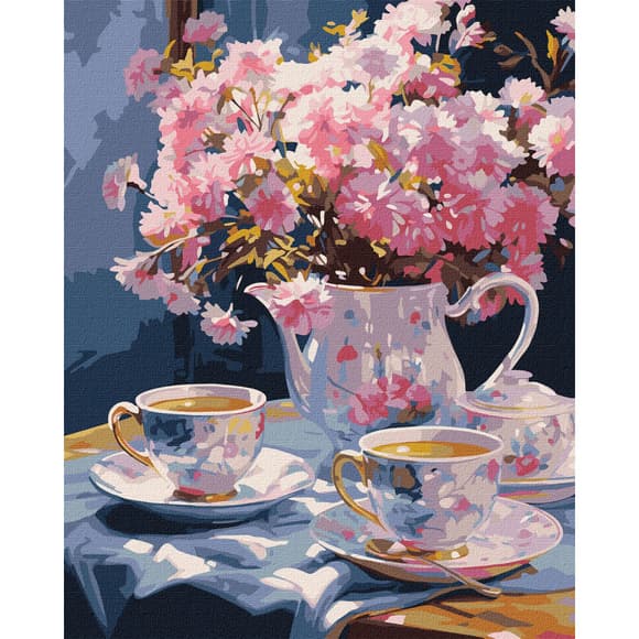 Картина за номерами "Вишукане чаювання" KHO5684, 40х50 см