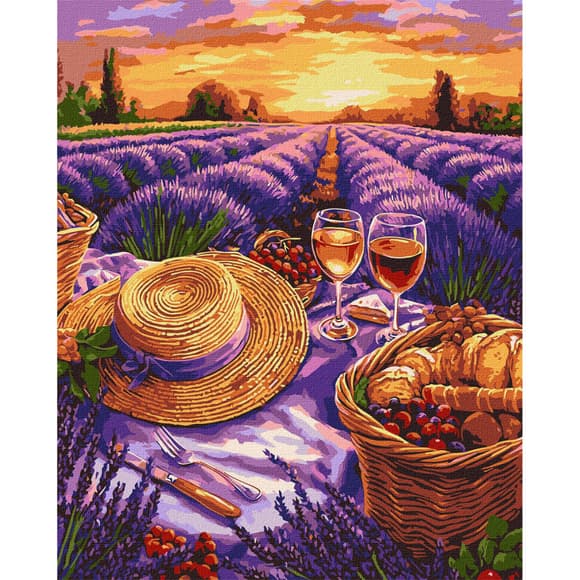 Картина за номерами "Пурпурний обрій" KHO6363, 40х50 см