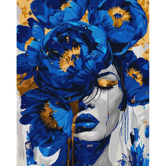 Картина по номерам "Таинственный шарм" KHO8720 с красками металлик extra 40х50 см