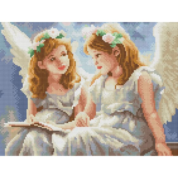 Алмазна мо заїка "Янголята" DRBS53708, 30х40 см