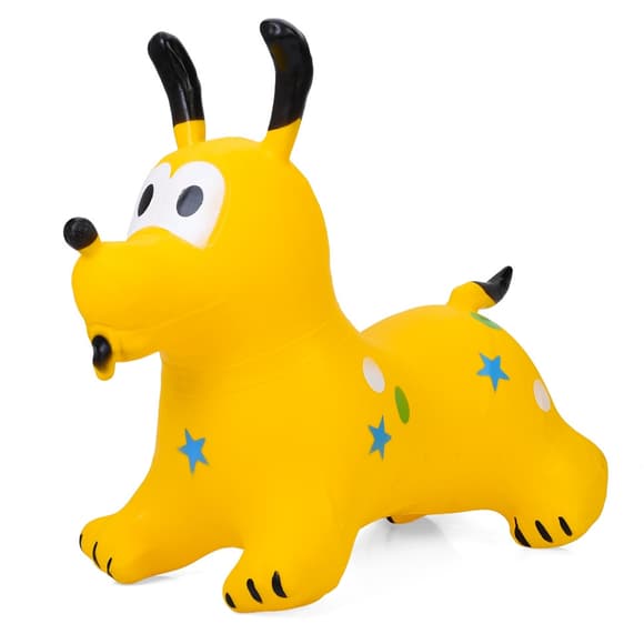 Дитяча  іграшка-стрибун "Собачка" MS 4161(Yellow) гума, до 20 кг