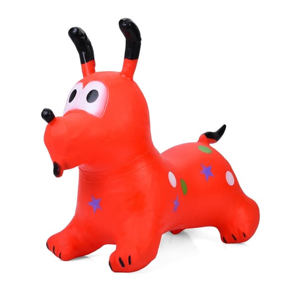 Дитяча ігр ашка-стрибун "Собачка" MS 4161(Red) гума, до 20 кг