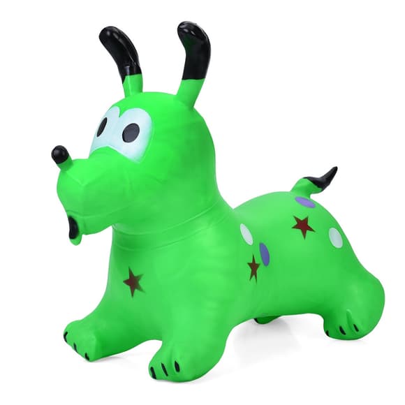 Д етская игрушка-прыгун "Собачка" MS 4161(Green) резина, до 20 кг