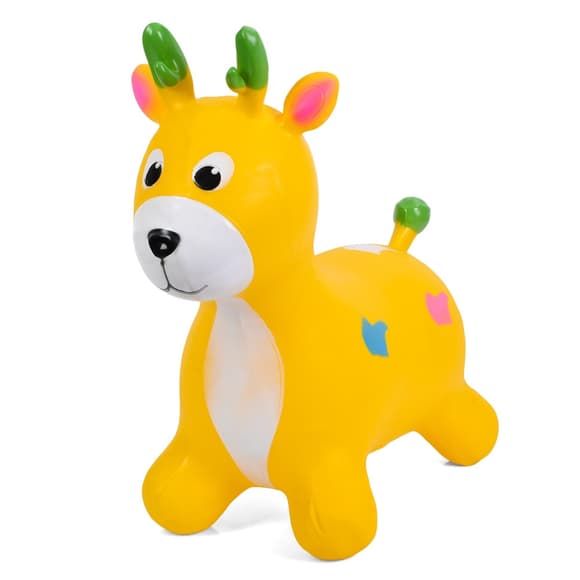 Детская игрушка-прыгун "Олененок" MS 3259(Yellow) резина, до 20 кг