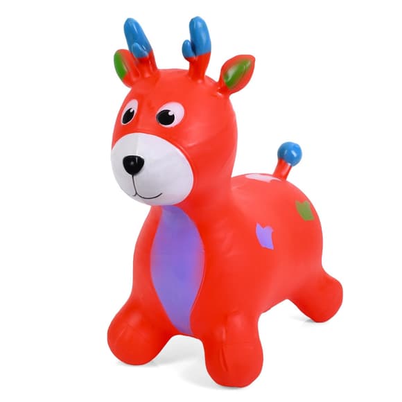 Дитяча і грашка-стрибун "Оленятко" MS 3259(Red) гума, до 20 кг