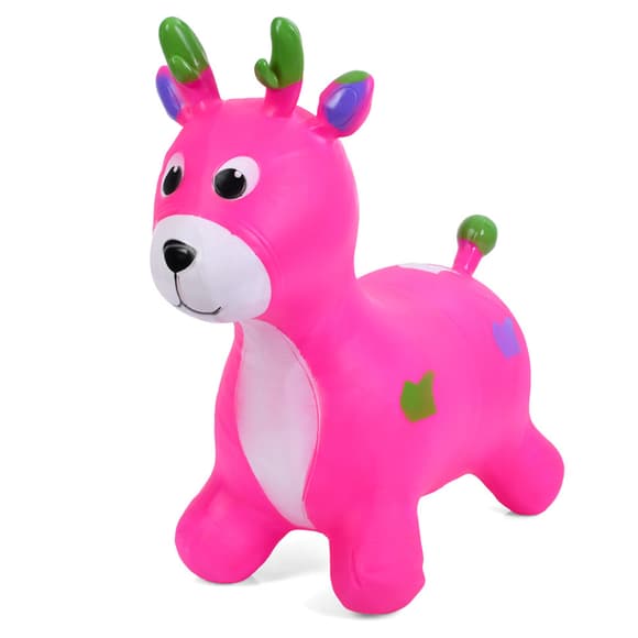 Дитяча  іграшка-стрибун "Оленятко" MS 3259(Pink) гума, до 20 кг