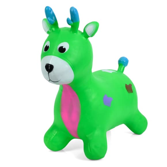 Дитяча іграшка-стрибун "Оленятко" MS 3259(Green) гума, до 20 кг