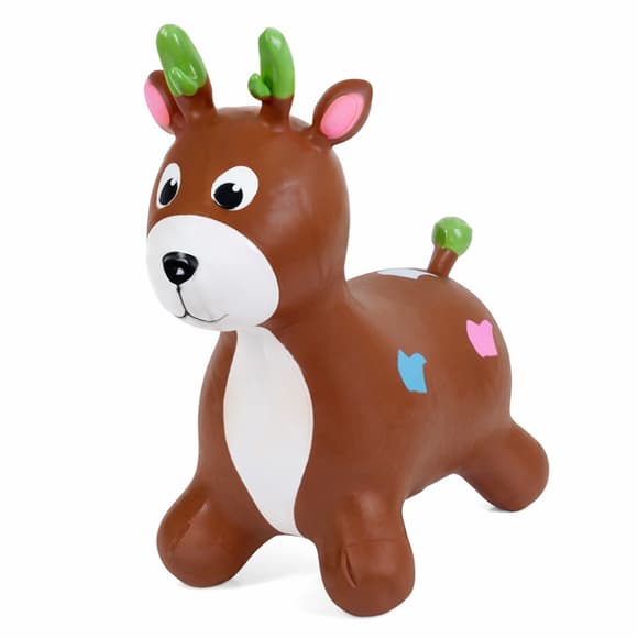 Дитяча іграшка-стрибун "Оленятко" MS 3259(Brown) гума, до 20 кг