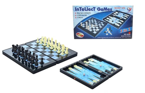 Настольная игра шахматы, нарды, шашки 8899 маг нитные