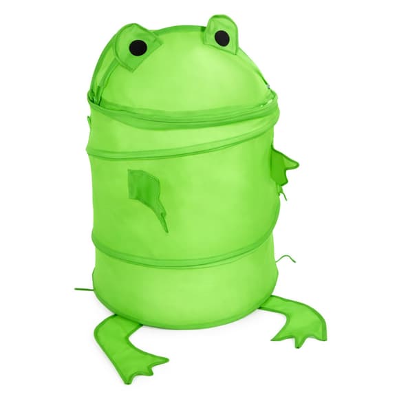 Кошик для іграшок "Жабка" M 1039(Green-1) діаметр 37 см, висота 47/57 см, з кришкою