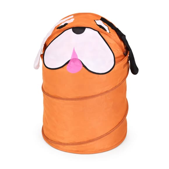 Кошик для іграшок "Собака" M 1039(Brown) діаметр 37 см, висота 47/57 см, з кришкою