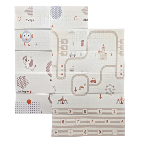 Детский Термоковрик двусторонний складной MR 1570-1-1 XPE, 120-180 см, толщина 8 мм