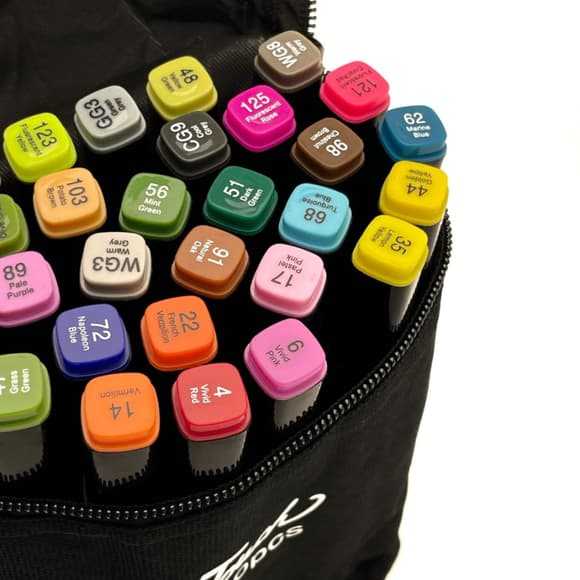 Набір перманентних маркерів на спиртовій основі MPTT30, 30 шт.