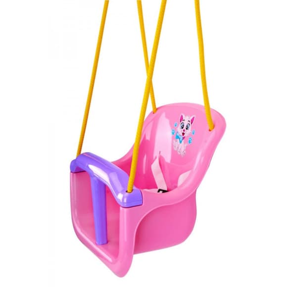 Дитяча гойдалка 8102TXK(Pink) пластик, до 20 кг, мотузка 2,5 м