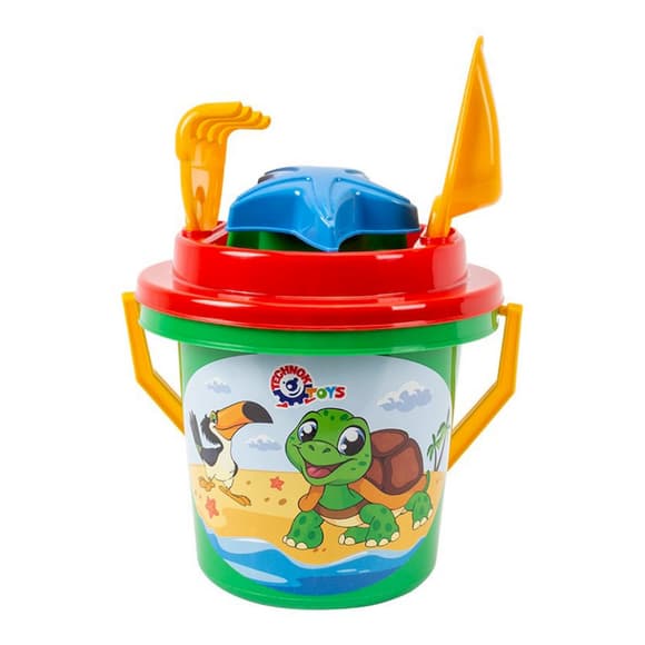 Дитячий ігровий "Набір пісочний Б" 1189TXK(Green) лопатка та грабельки