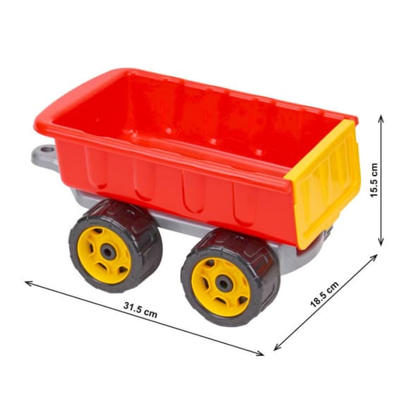 Дитяча іграшка "Причіп" 8171TXK(Red) пластик, розміри 31.5х18.5х15.5 см