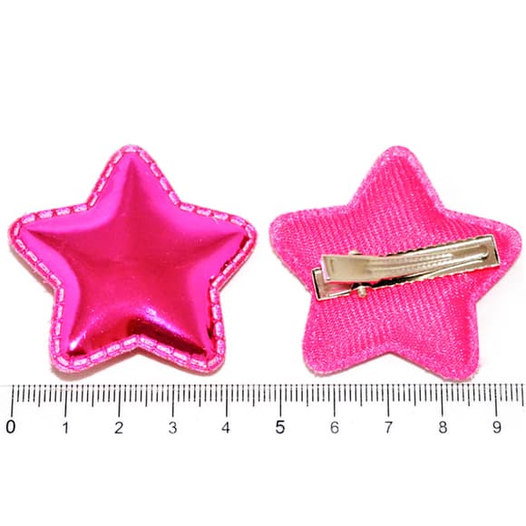 Дитячий затискач для волосся "Глянцеві зірочки" 0102-111, 10 шт