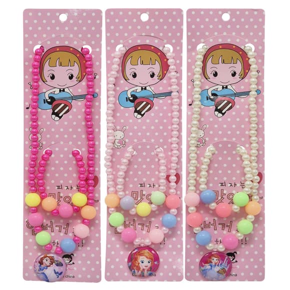 Детский набор украшений "Принцессы" 0105-027 три цвета в наборе