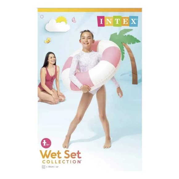 Детский надувной круг Coastal Cabana Tube 59271(Pink) 91 см