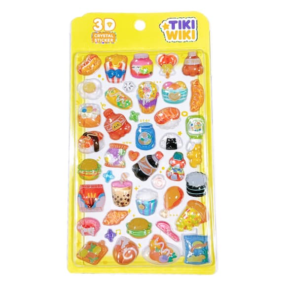 Набір 3D-наліпок "Тікі смаколики" Tiki Wiki 51368 серії Crystal