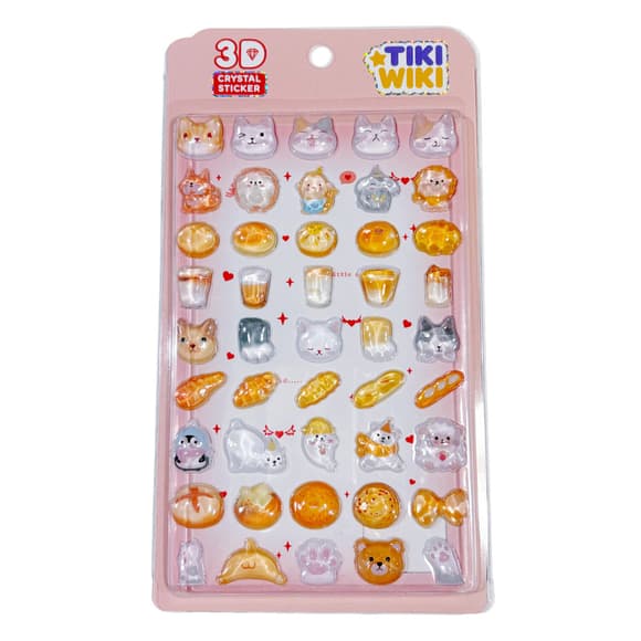 Набор 3D-наклеек "Тики уют" Tiki Wiki 51422 серии Crystal