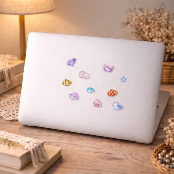 Набір 3D-наліпок "Тікі веселі тварини" Tiki Wiki 51423 серії Crystal