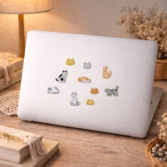 Набор 3D-наклеек "Тики котики" Tiki Wiki 51429 серии Crystal