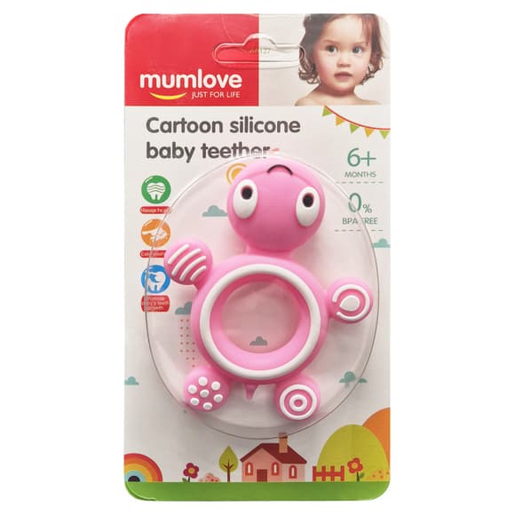 Прорізувач для зубів "Черепашка" MGZ-0417(Pink-2)