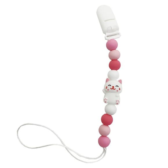 Силиконовая цепочка для пустышки "Котик" MGZ-0528-5