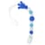 Ланцюжок для пустушки "Корона" MGZ-0511(Blue) силіконовий